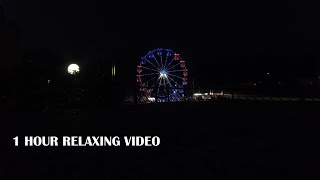 RELAXING VIDEO HD FERRIS WHEEL LOOP WITH CITY ​​SOUNDS- 1 HOUR