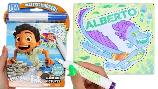 Disney Pixar Luca Imagine Ink Activity Coloring Book with Magic Invisible Ink!