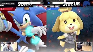 クロブラ kurobura44 WQF - kept (むらびと) vs 黒船 (ソニック) スマブラSP オフ大会 - Villager Sonic