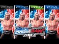 WWE SmackDown vs. Raw 2007 (2006) PSP vs PS2 vs XBOX 360 vs PS4 (Graphics Comparison)