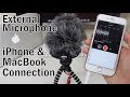 Connect an External Microphone to iPhone & MacBook - RODE VideoMICRO