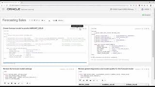 Demo of Oracle Machine Learning Notebooks