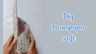 Diy Newspaper Craft / Waste Craft #shorts #shivamart #craft