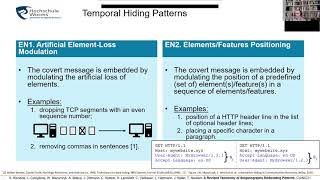 Network Information Hiding, Chapter 5b (Revised Steganography Hiding Patterns Taxonomy – Extended)