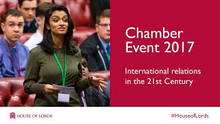 International Relations in the 21st Century | Chamber Event 2017 | House of Lords