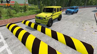 Cars vs Colored Massive Speed Bumps #3 - BeamNG.drive | BeamNG-Cars TV