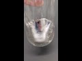 Pouring mercury into liquid nitrogen