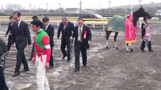 JRAサンビスタ、船橋「マリーンC」4馬身差で圧勝！牝馬DG３連勝！＝口取り撮影Movie／JBC2015大井競馬