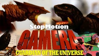 StopMotion GAMERA  ガメラvsギャオス 世界初！コマ撮り空中戦フィギュアバトル！