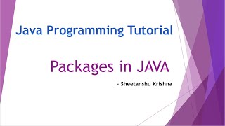 Packages in Java | Importing packages in java | Java programming Tutorial for Beginners in Hindi -10