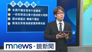 慎防午後劇烈降雨！　雷雨恐連7天下至深夜｜#鏡新聞