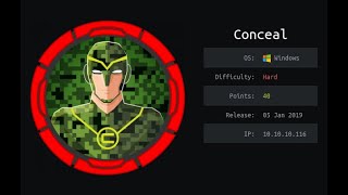 Hack The Box - Conceal w/o Metasploit