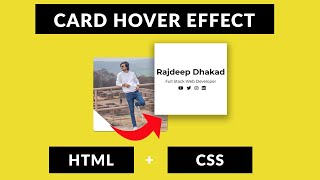Show Details On Hover - Card Hover Effect - HTML CSS - Hindi