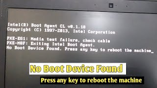 No Boot Device Found. Press any key to reboot the machine. dell laptop problem. Dell laptop Screen