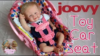 Pink Joovy Toy Car Seat Unboxing With Reborn Lilia \u0026 Marcus🎁 It Fits Different Size Of Dolls!😍