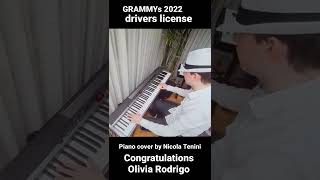 GRAMMYs 2022 - drivers license - Olivia Rodrigo - Piano cover by Nicola Tenini #GRAMMYs #shorts