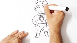 How To Draw Superman 🦸‍♂️😱