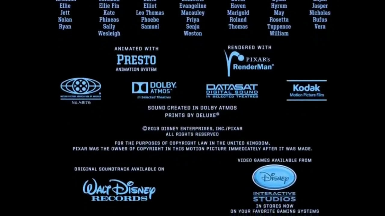 Disney Pixar Animation Studios 2013 Closing Monsters University