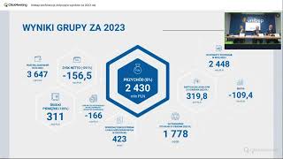 Unibep SA - konferencja dotycząca wyników za 2023 rok