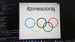 OLYMPIC LOGO | PYTHON | PYTHON TURTLE | ITZMESOORAJ