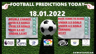 Football Predictions Today (18.01.2022)|Today Match Prediction|Football Betting Tips|Soccer Betting