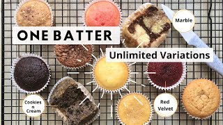 Mother of All Cupcakes | One Easy Cupcake Recipe With Endless Flavor Variations