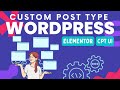 How to create a Custom Post Type for WordPress / Elementor with CPT UI & ACF