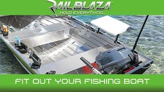 Easily fit accessories to aluminium fishing boat with RAILBLAZA TracWedge