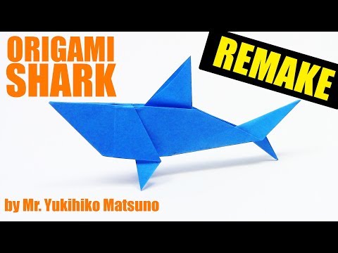Origami SHARK (REMAKE) Detailed instructions IN ENGLISH - Origami easy tutorial Origami SHARK (REMAKE) Detailed instructions IN ENGLISH - Origami easy tutorial