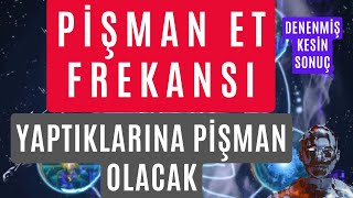 PİŞMAN ET FREKANSI / YAPTIKLARINA PİŞMAN OLACAK / DENENMİŞ KESİN SONUÇ FREKANS