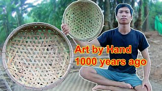 Handmade bamboo basket by Windmill model丨Bamboo Woodworking Art