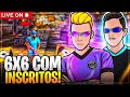 🔥FREE FIRE AO VIVO🔥SALA PERSONALIZADA🔥4X4 6X6 COM INSCRITOS🔥REAGINDO A CANAIS🔥X1 DOS CRIA🔥#go20K