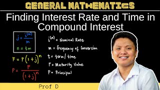 Finding Interest Rate and Time in Compound Interest | Compound Interest | General Mathematics