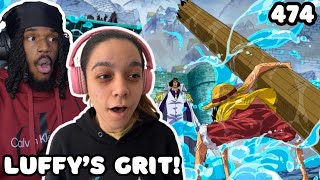 LUFFY VS ADMIRALS! | ONE PIECE REACTION EPISODE 474 | COUPLES REACTION