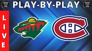 PLAY-BY-PLAY NHL GAME MINNESOTA WILD VS MONTREAL CANADIENS