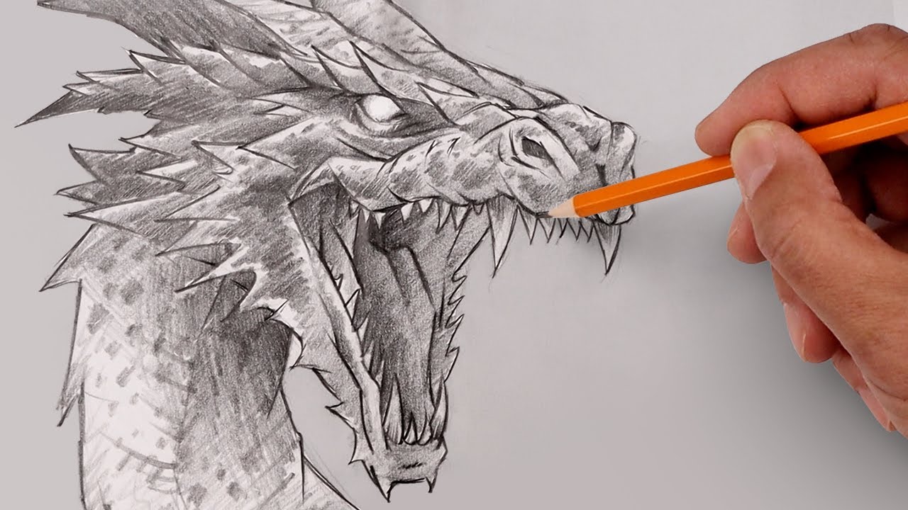 How To Draw Dragon Sketch