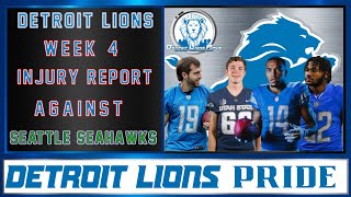 Lions vs Seahawks Injury Report: Who's In and Who's Out?