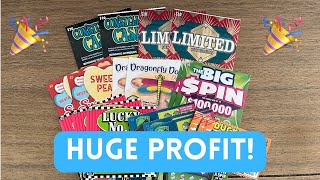 BIG PROFIT on $100 scratch off ticket session from Idaho Lottery! Big wins!