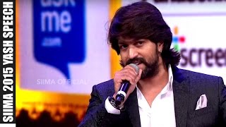 Micromax Siima 2015 | Yash Awarded As Best Actor | Kannada