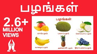 பழங்கள் | Learn Tamil fruits name video for kids and children in Tamil |Tamilarasi