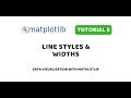 Matplotlib Tutorial 5 | Line Styles and Widths