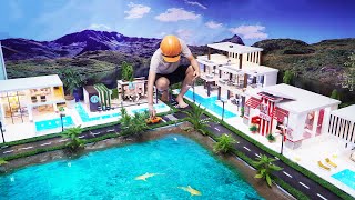 AMAZING! Building Miniature Model City At Home - How to Make A Modern Mini City With swimming pool