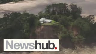 What Auckland flooding damage looks like from helicopter | Newshub