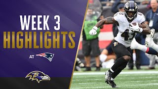 Highlights: Ravens Top Plays vs. Patriots | Baltimore Ravens