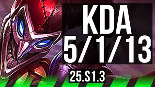 SHACO vs NOCTURNE (JGL) | 39k DMG | KR Master | 25.S1.3