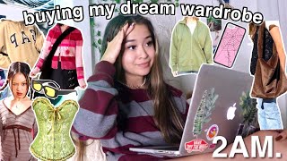 buying my DREAM wardrobe at 2AM (online shop with me!)
