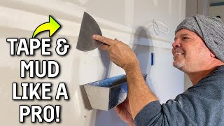 How To TAPE and MUD Your DRYWALL | DIY GUIDE