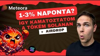 Napi 1-3%-os kamat a solana hálózaton? Útmutató magas hozamú Liquidity Pool-okhoz + Meteora Airdrop