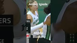 Amber Igiede Middle Blocker #volleyball