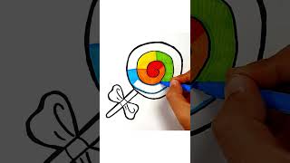 🍭How to Draw Lollipop - Easy Drawing #easydrawing #drawingtutorial #drawing #howtodraw #draw #color